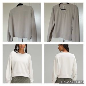 Lululemon softstreme cropped sweatshirt